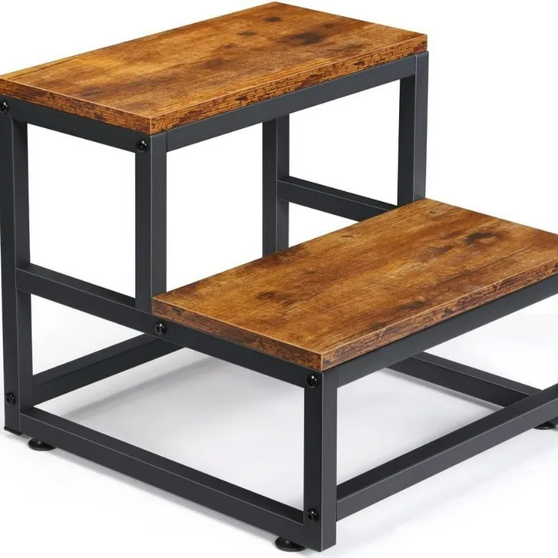 Factory Direct 2026 Iron and Wood Combined Ladder Stool Children's Heightening Stool Shoe Changing