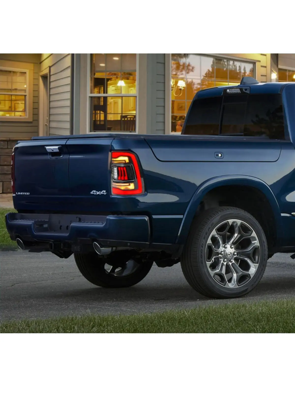 LED-Rückleuchten für Dodge Ram 1500 2500 3500 2008–2018, sequentielle Blinker der 4. Generation, klare Rückleuchten-Baugruppe