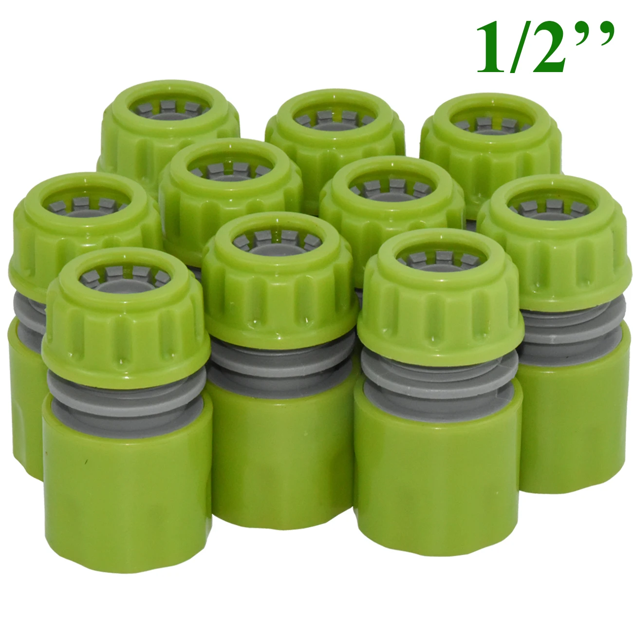 

SPRYCLE 10PCS 1/2 inch Hose Garden Tap Water Tubing 16mm Pipe Connector Quick Connect Adapter Fitting Repair Watering Greenhouse