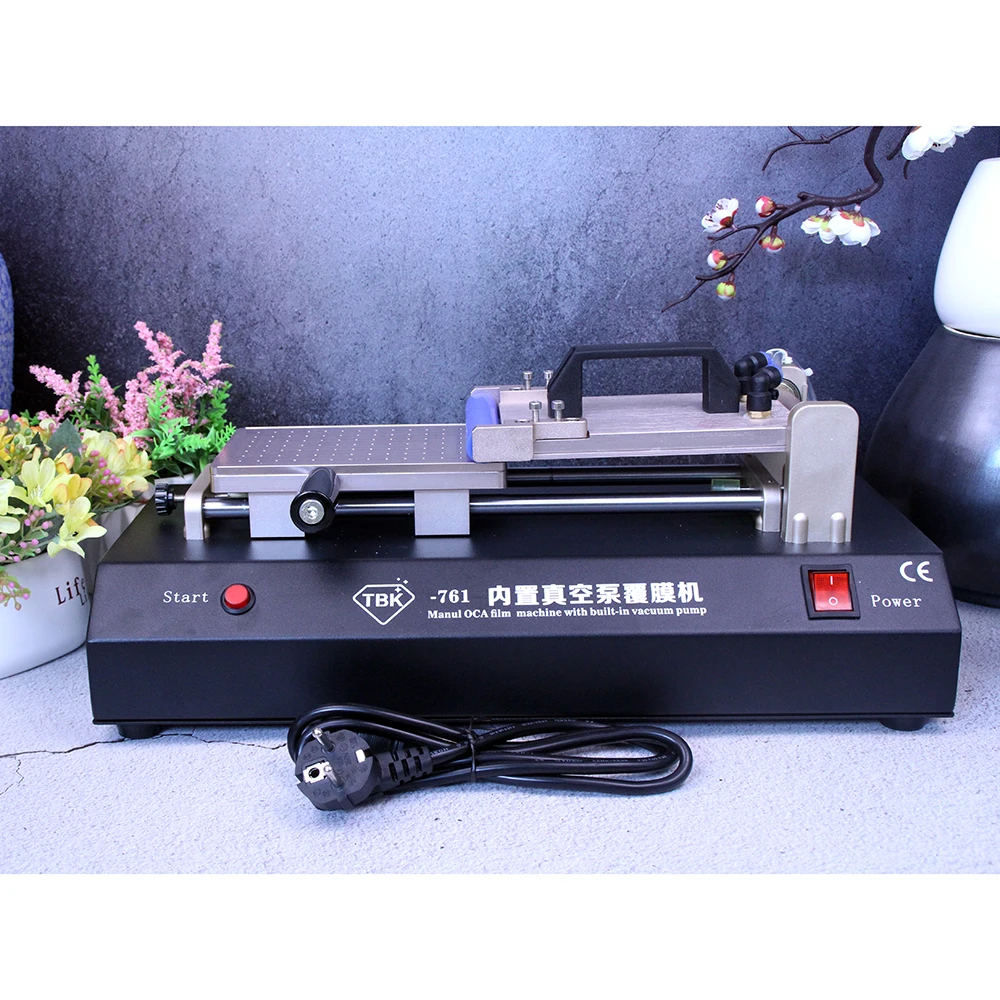 

Manual OCA Laminator Built-in Vacuum Pump Universal OCA Film Laminating Machine Multi-purpose Polarizer for LCD Film TBK-761