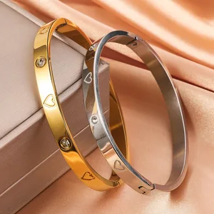 RAKOL Basit, 316L, tırnak ışığı Lüks Titanyum Çelik Takı Bilezik Yüksek Kaliteli, Çok fonksiyonlu, solmayan el Kuyumcu 1 Numaralı paslanmaz çelik bileziğin 6 büyük satışı