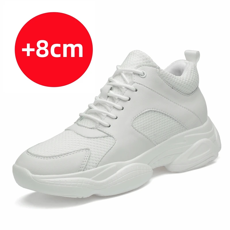 

Summer Men Sneakers Elevator Shoes Insole 6/8cm Heels Casual Lift Height Shoes Man Comfortable Heightening Shoes for Men