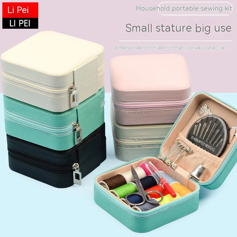 

Portable Sewing Kit with Case for Adults, Needle and Thread Kit, DIY Sewing Supplies, Home, Travel, Emergency
