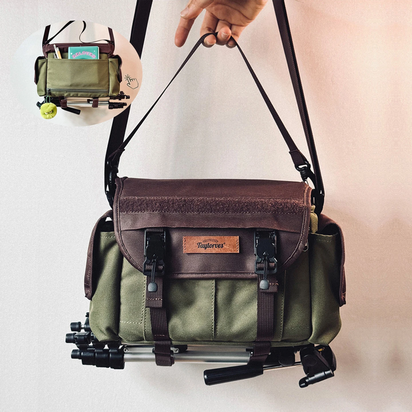 Mini Camera Bag For Canon M50, Fujifilm XT5, X-T30, and X-S10 Mirrorless DSLR Digital Camera Bag Photography Carrying Case