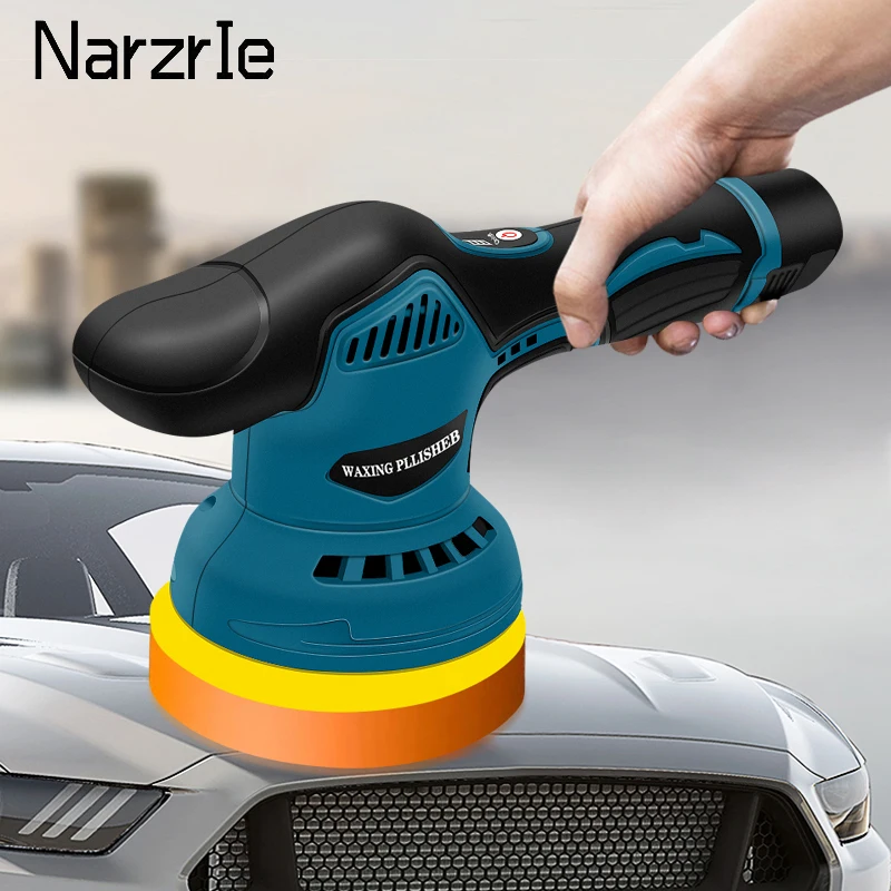 12V Wireless Car Polisher 2800-5500rpm Cordless Car Polishing Machine Electric Polishing Wax Tool Noiseless 8 Variable Speeds