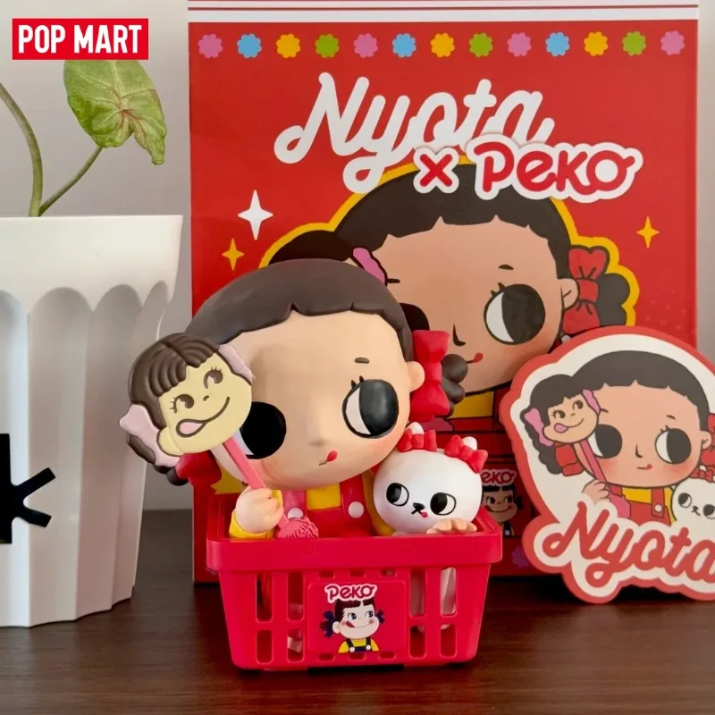 

Genuine POP MART Nyota × Peko Series Anime Figure Ornament Collection Cute Toys Surprise Gift