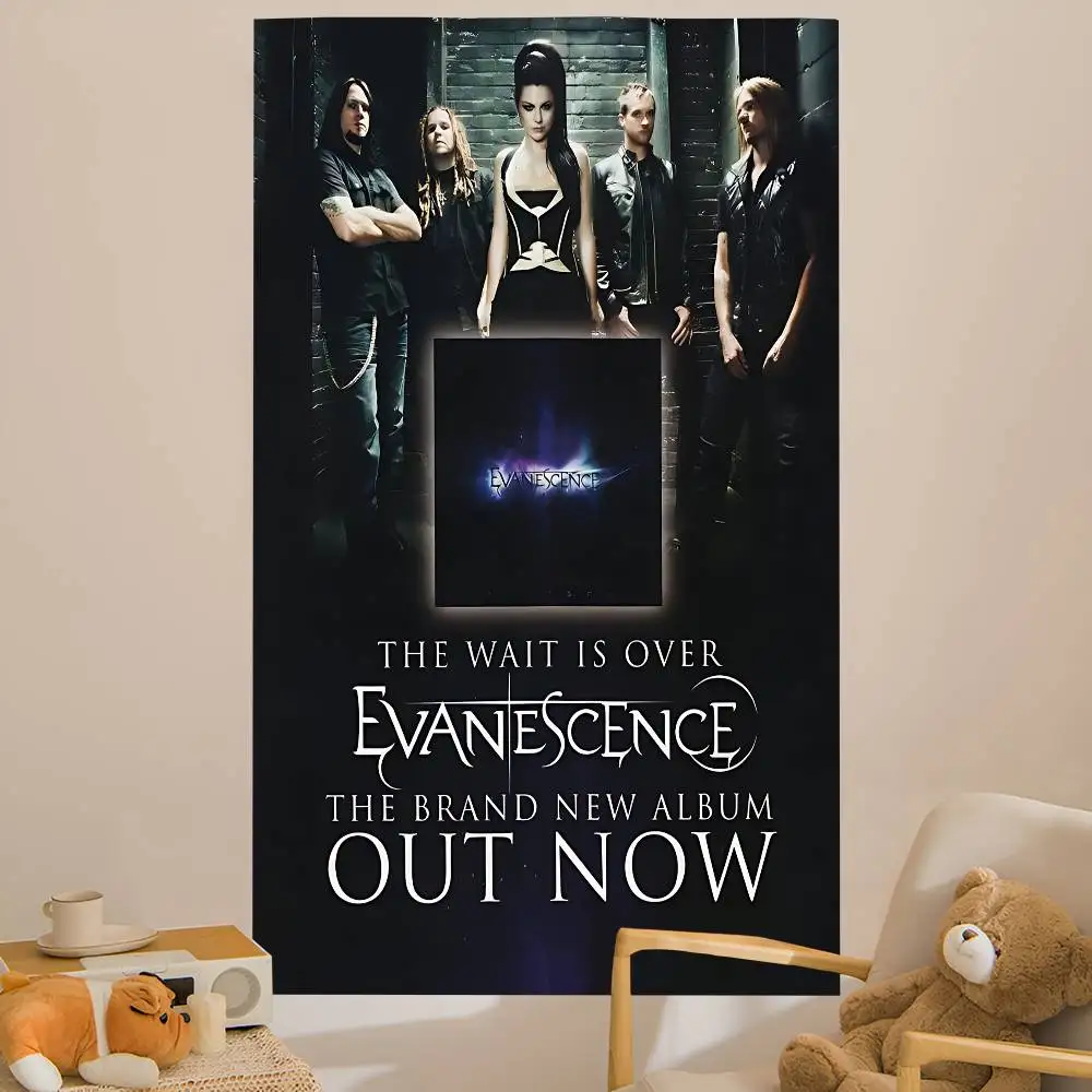 E-Evanescences Rock Band Printed Large Wall Tapestry Indian Buddha Wall Decoration Witchcraft Bohemian Hippie Wall Art Decor