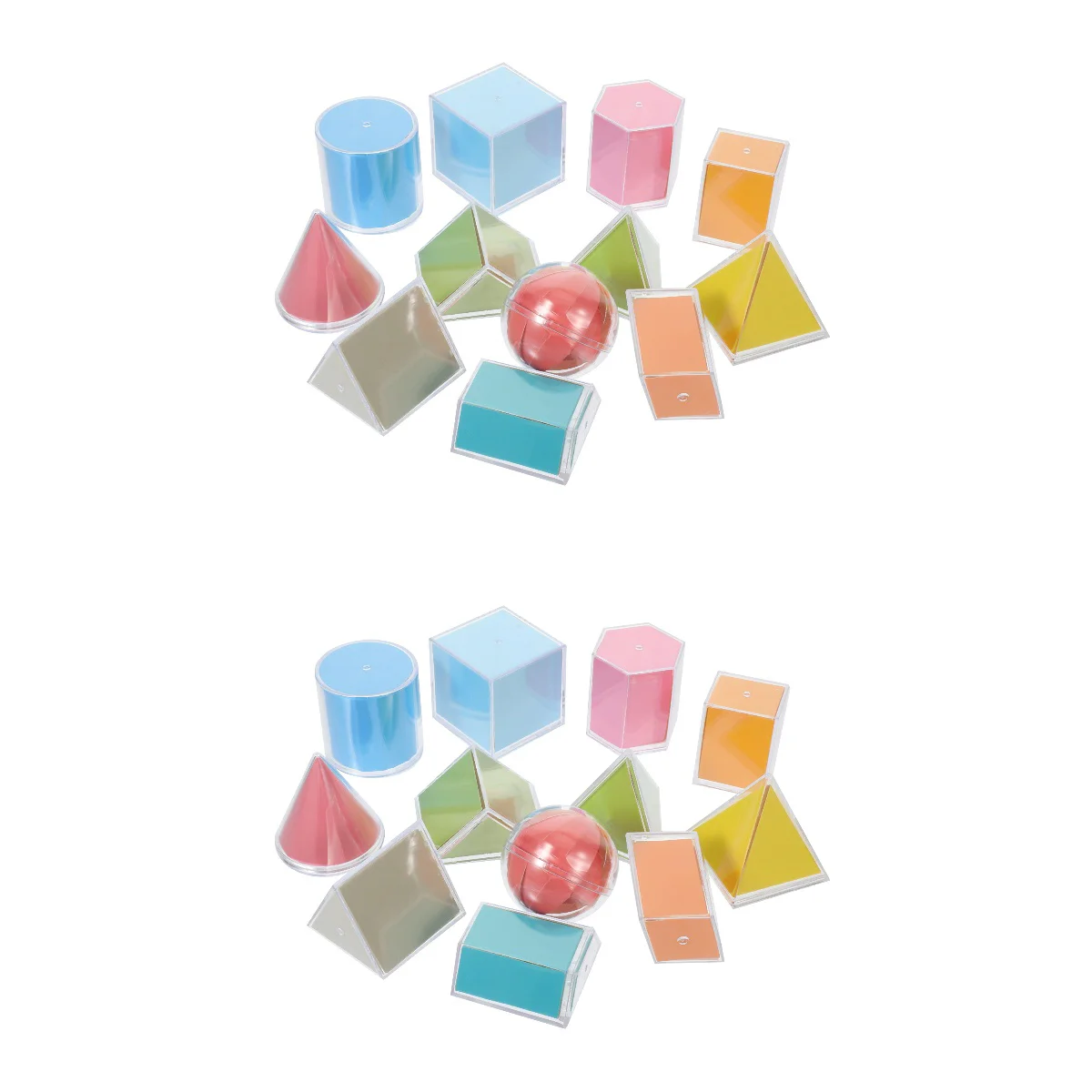 Geometric Shapes Geometry Demonstration Model Math for Kindergarten Child Educational Blocks Toy Kids Toddler