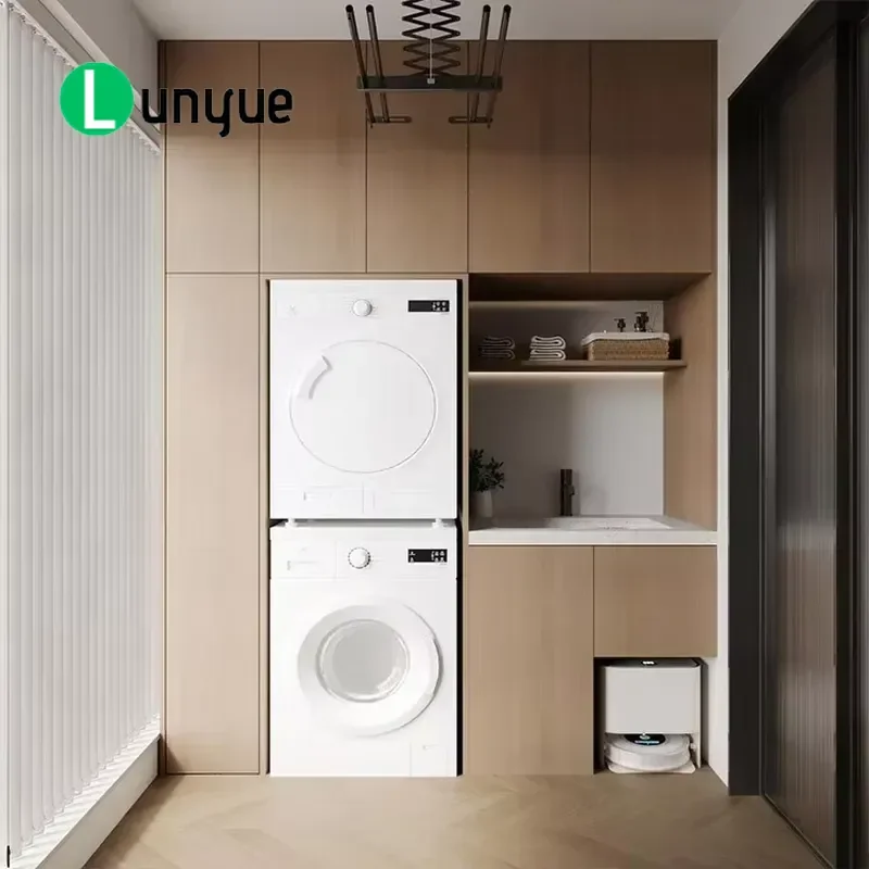 Modern Aluminum Honeycomb Custom Cabinet Balcony Integrated Laundry Sink Countertop Multi Function Simple Design Whole House