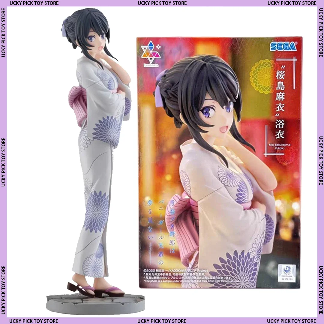 ฟิกเกอร์อนิเมะ Rascal Does Not Dream Of Bunny Girl Senpai ตัวละครมาย ซากุราชิมะ ชุดกิโมโน ลูมินาสต้า ของสะสม