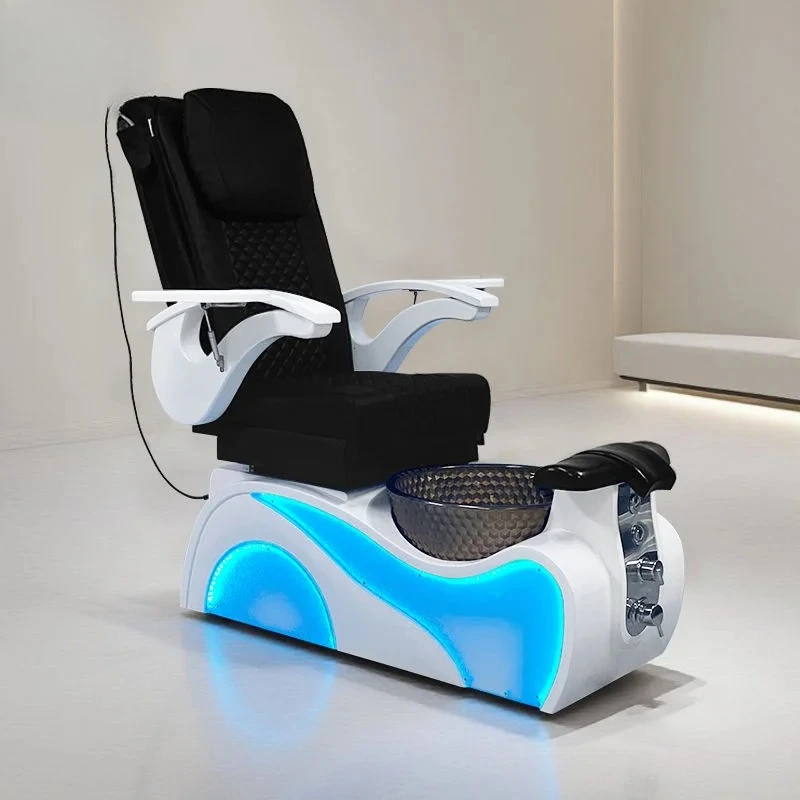 Electric Masaje Pedicure Chair for Nail Salon With Plumbing Modern Professional Luxury Throne Foot Spa Massage Manicure