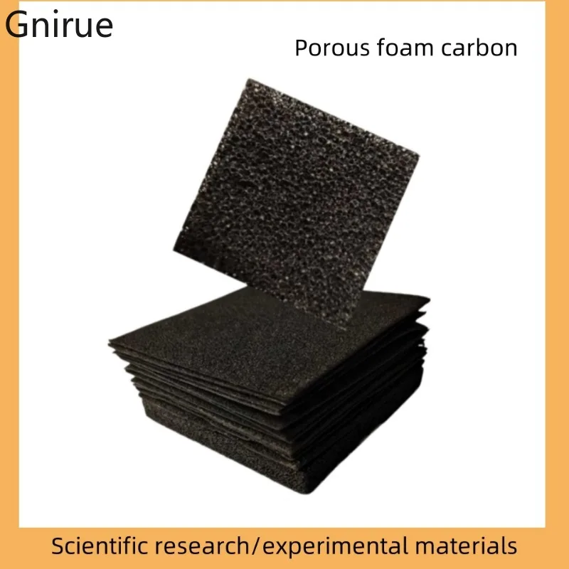 1pc 50mmx50mm/100mmx100mm porous foam carbon/battery electrode electrolytic catalyst carrier/scientific research experiment