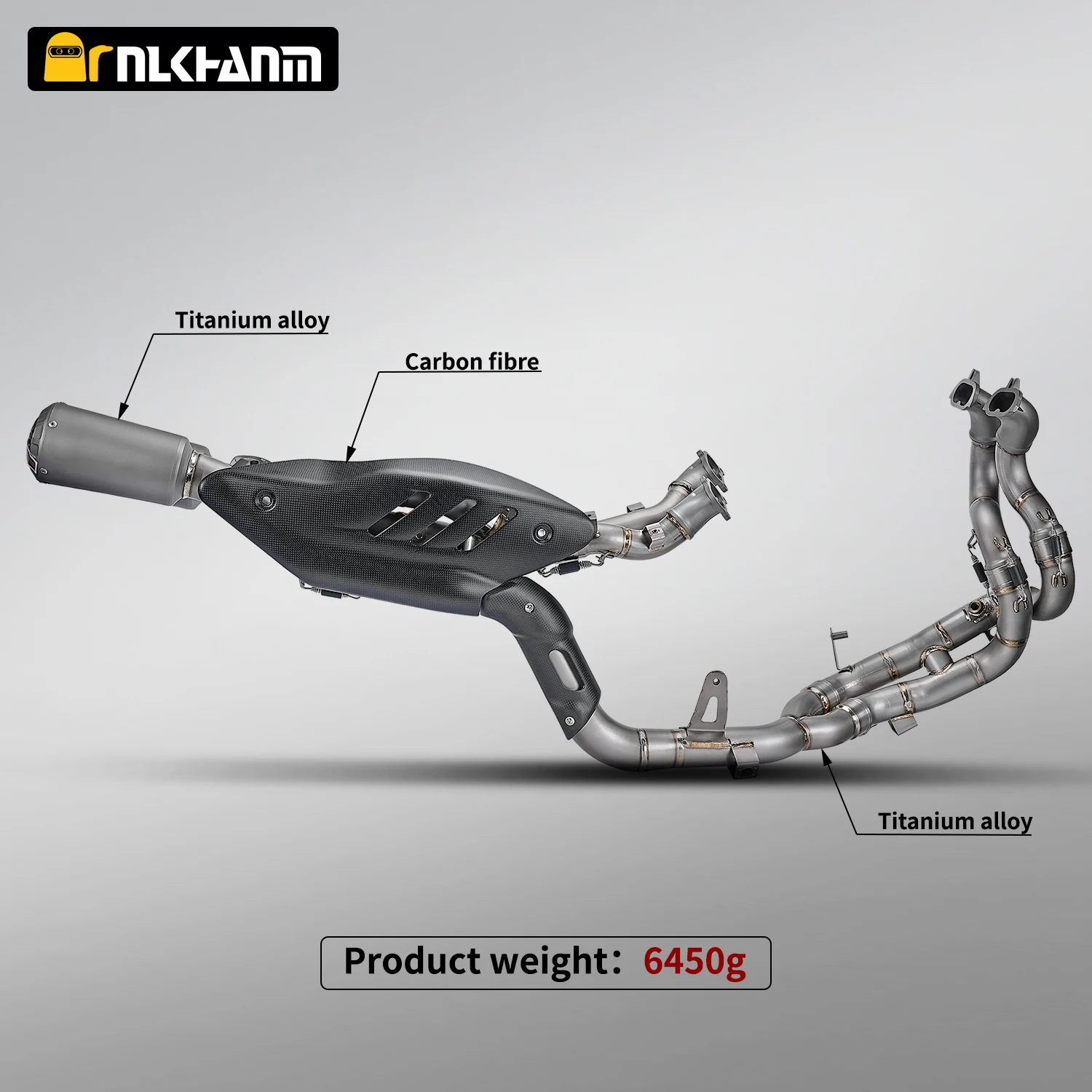 

For panigale V4 V4S Motorcycle Exhaust Ti. Alloy System Modification for Panigale V4 V4S 2025- Stree Fighter V4 V4S 2025-