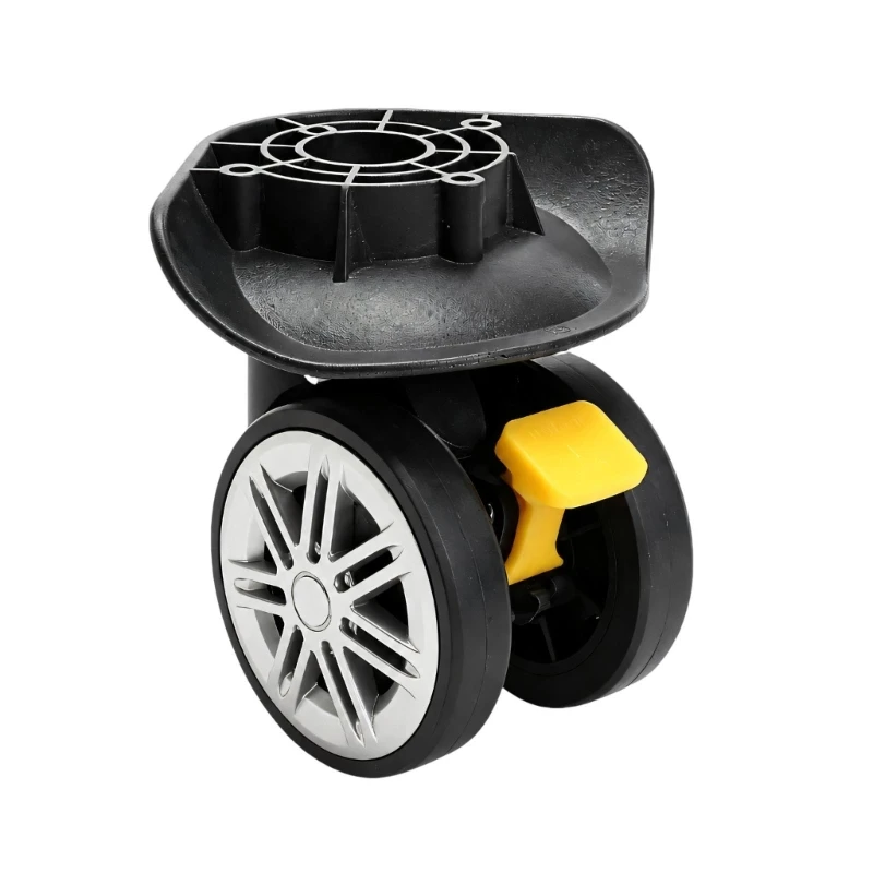 Suitcase Wheel Replacement with Locking Lever, Two-Wheel Spinner Wheel Assembly for Luggage Repair, Travel Case Steering Help