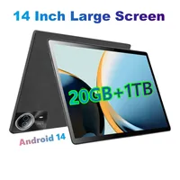 2025 android 14 Inch large Screen Cheap Tablet PC 20Gb+1TB with SIM card slot Phone Call tablet Educational kids pc
