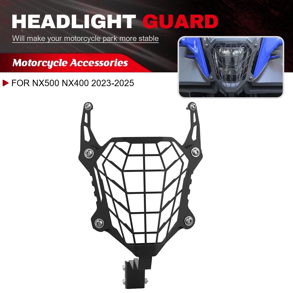 

Motorcycle Accessories Headlight Head Light Guard Protector Cover Protection Grill For Honda NX500 NX400 2023-2025 NX 500/400