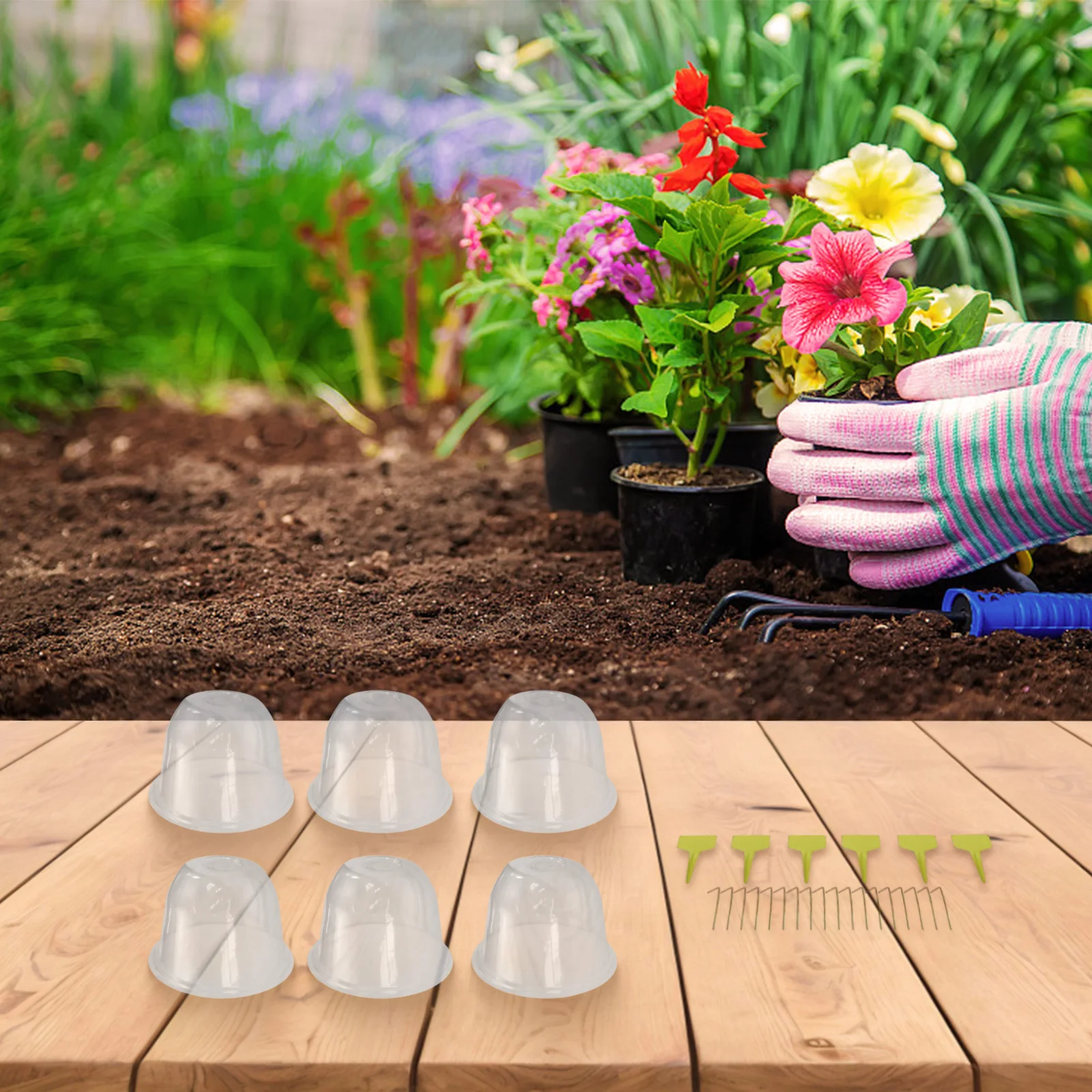 Easy Installation Breathable Plant Cover Garden Maintenance Lightweight Design Plastic Material For Vegetables