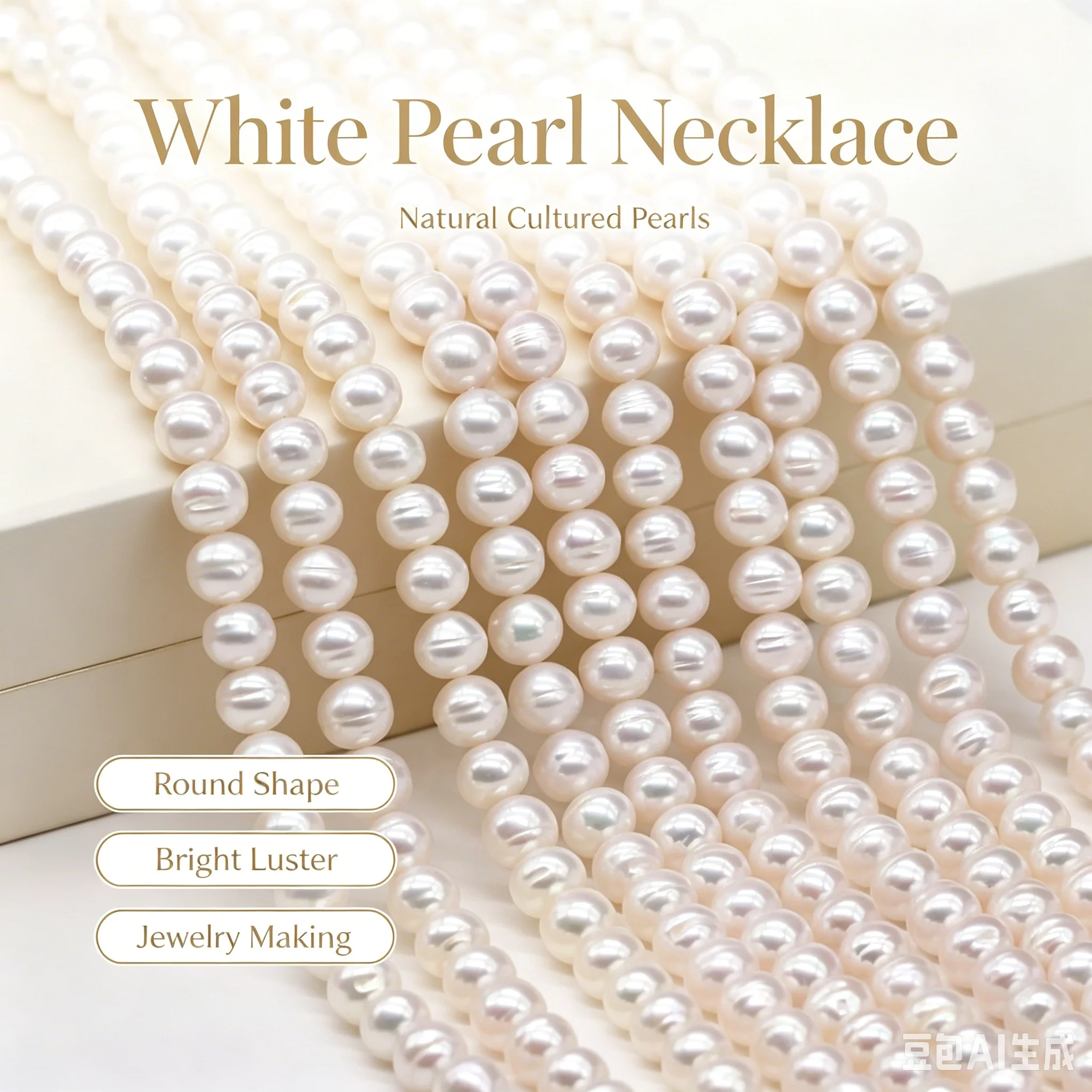 8-9mm round Natural Freshwater Pearl Beads High Quality Loose Punch for DIY Jewelry Making Bracelets Necklaces Accessories