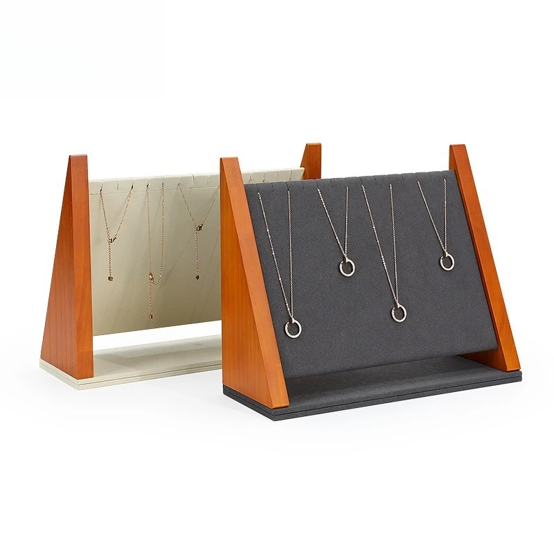 

Necklace Display Stand Solid Wood Pendant Storage Stand Vertical Jewelry Display Necklace Stand