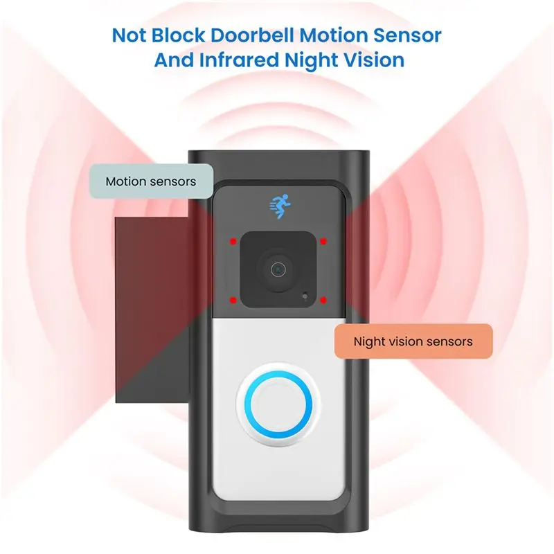 

Stock Quantity Video Doorbell Mount No-Drill Mounting Holder For Ring Video Doorbell 3/3 Plus/4, Battery Doorbell Plu