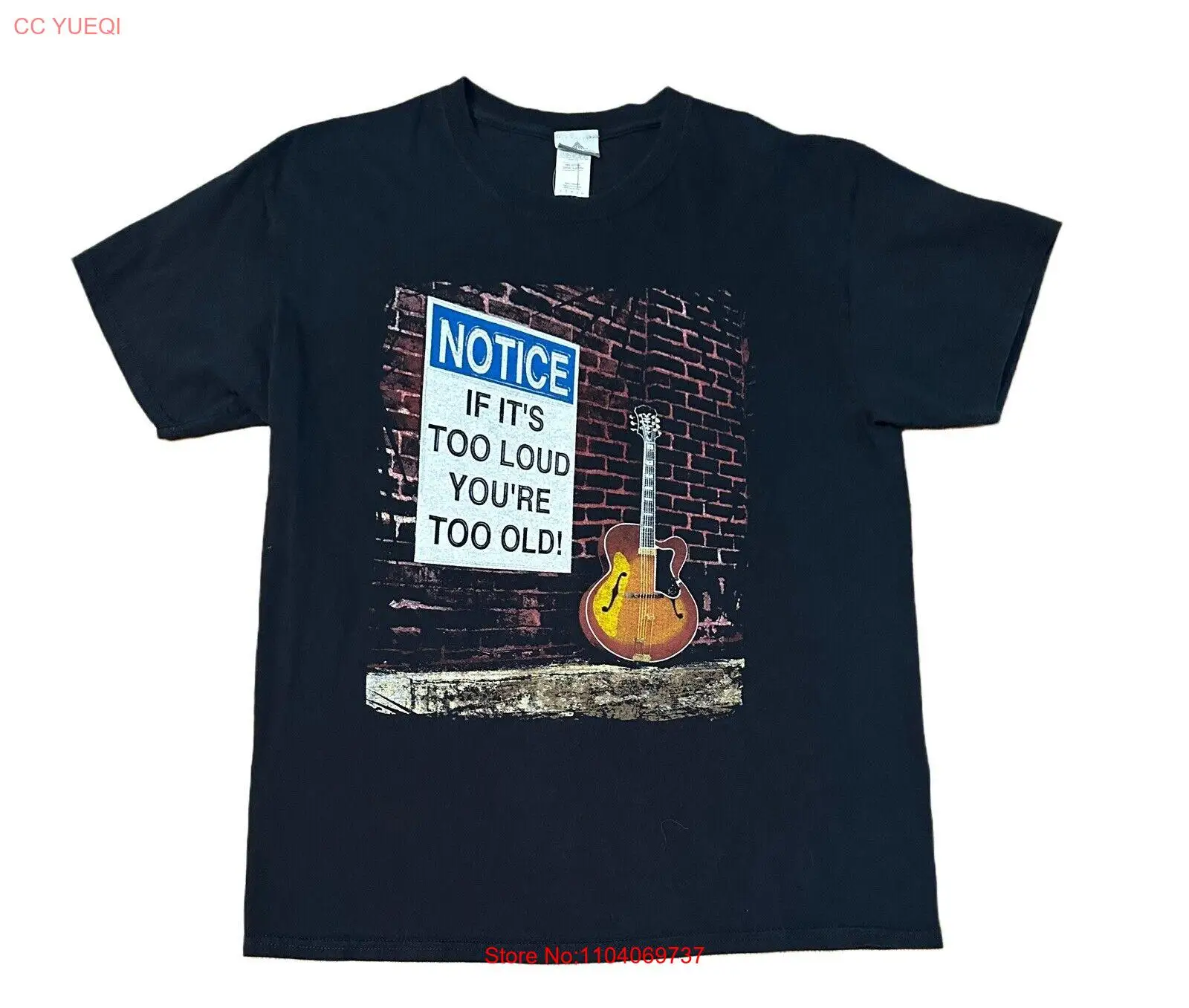 Rock & Roll Hall Of Fame Notice If It’s Too Loud You’re Too Old! T Shirt Size L