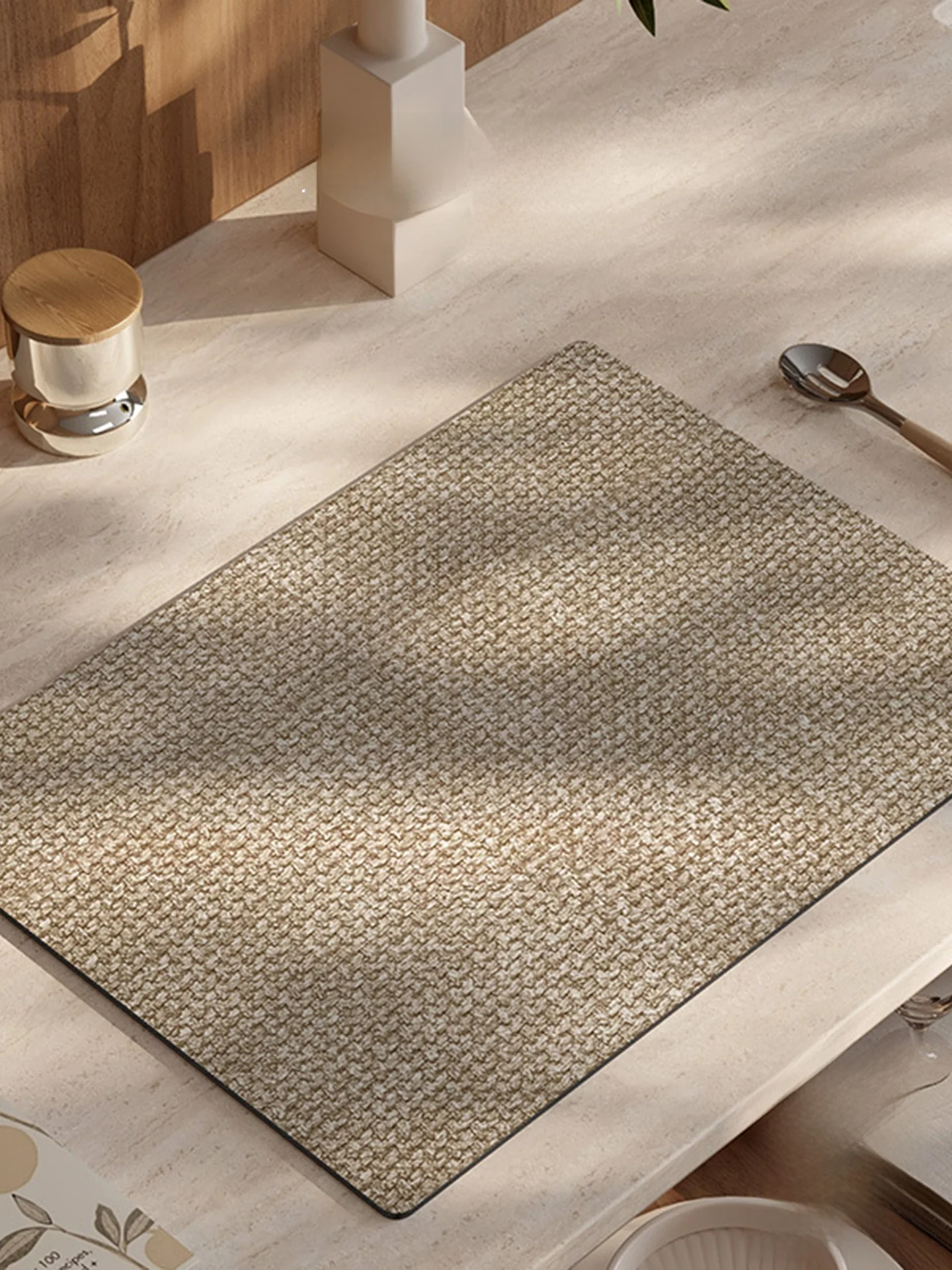 

Absorbent Coaster Mat Silicon Dendroid Drain Mat Kitchen Sink Water Absorbing Pad European Sle Home Decor Tablecloth Mat