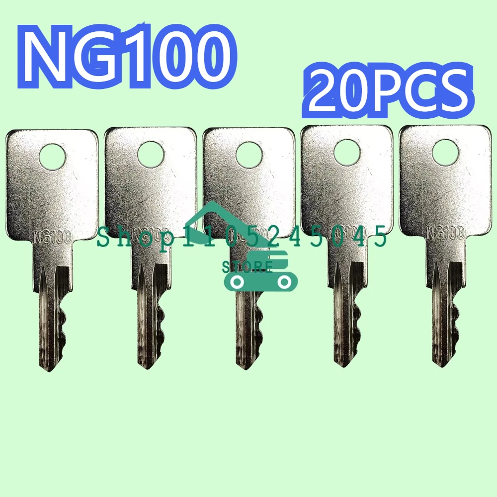 20PCS NG100 High Quality Ignition Starter KeyS Fit for Vermeer Equipment