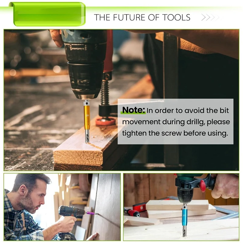 مجموعة مثقاب التمركز الذاتي ، ساق سداسي ، Vx بت ، مفصل مخصص ، طقم مثقاب مركزي ، 5 64 بوصة إلى 1 4 بوصة