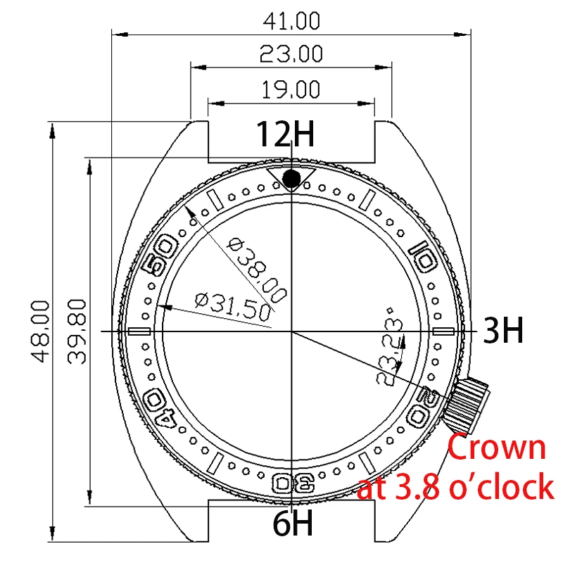 Fenya 41mm Gold PVD Gehäuse Mechanische Uhr Teile Saphir Für Modifizierte Abalone Seiko NH35 NH36 NH34/38 Bewegung 28,5mm Zifferblatt 10ATM