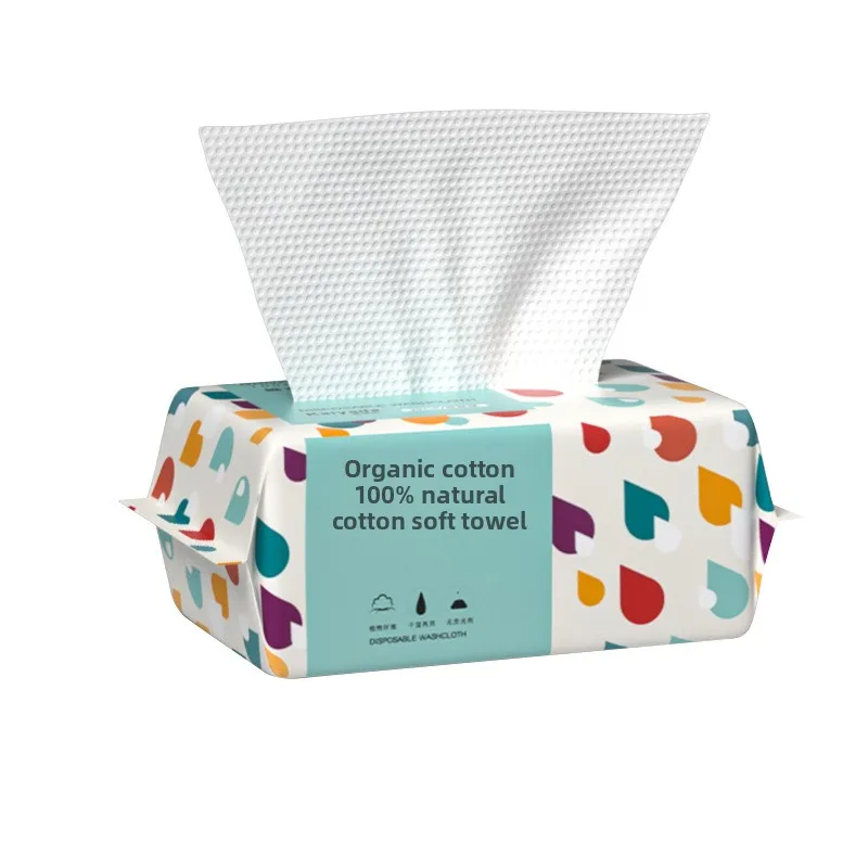 Disposable face towel, thickened, pull-out style, cotton soft towel for face washing and facial wiping, pure cotton
