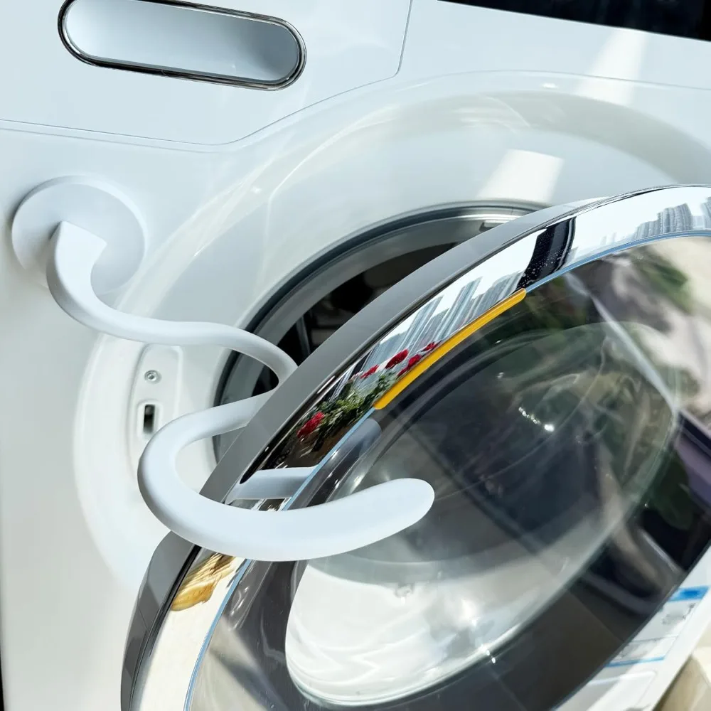 Strong Magnetic Washing Machine Door Holder, 360° Silicone Snake Bracket for Front Load Washer Dryer, Anti-Odor Ventilation Prop