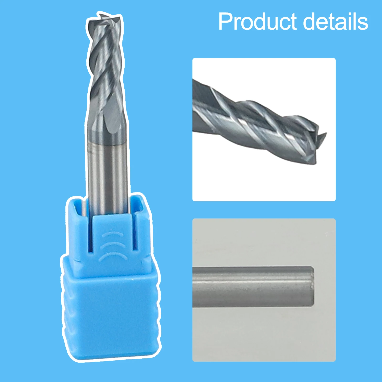 Solid Carbide End Mill 4 Teeth - AlTiN Coating Solid Carbide Milling Cutter HPC 1MM~20MM For Finishing Roughing Tools