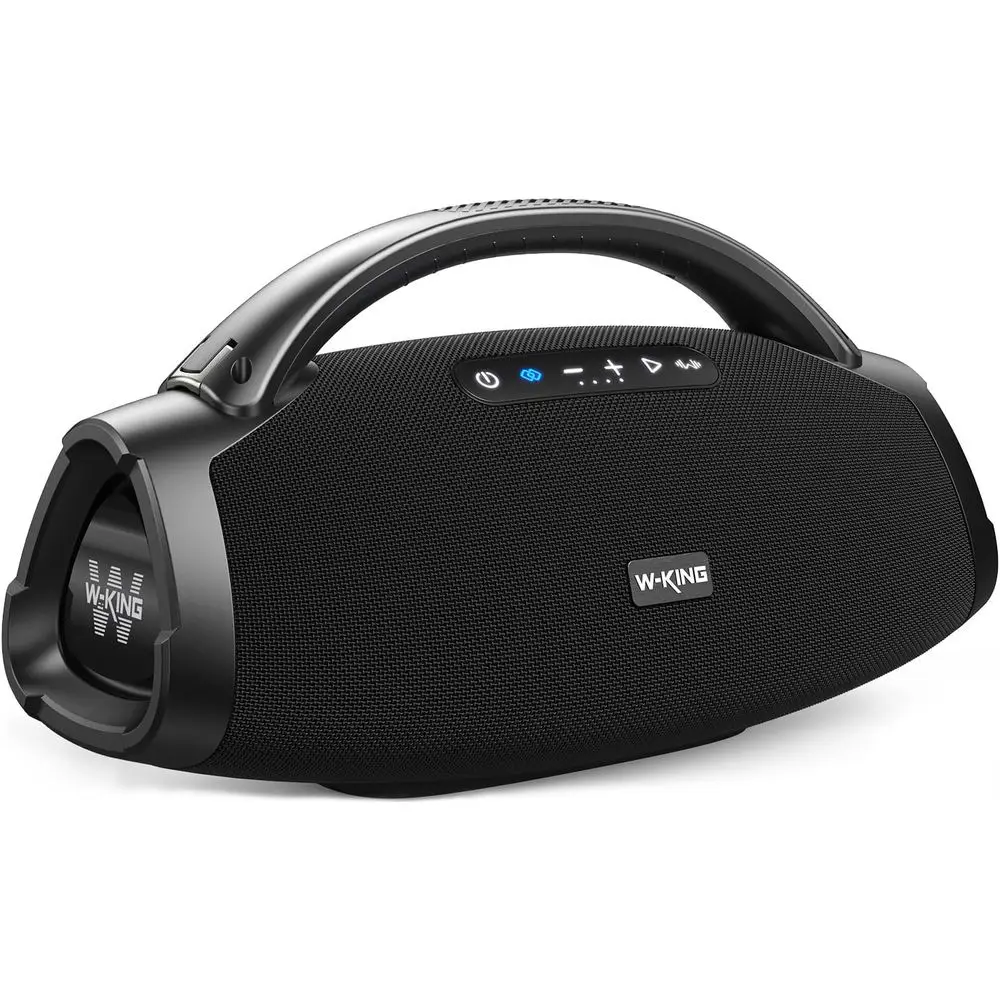 

330W Peak Loudest Boom Box, 7.5" Subwooer/2.1Ch/IPX7 Waterproo, 200W RMS Party Large Bluetooth Speaker Wirelwith 2 Wooers/DSP/BT