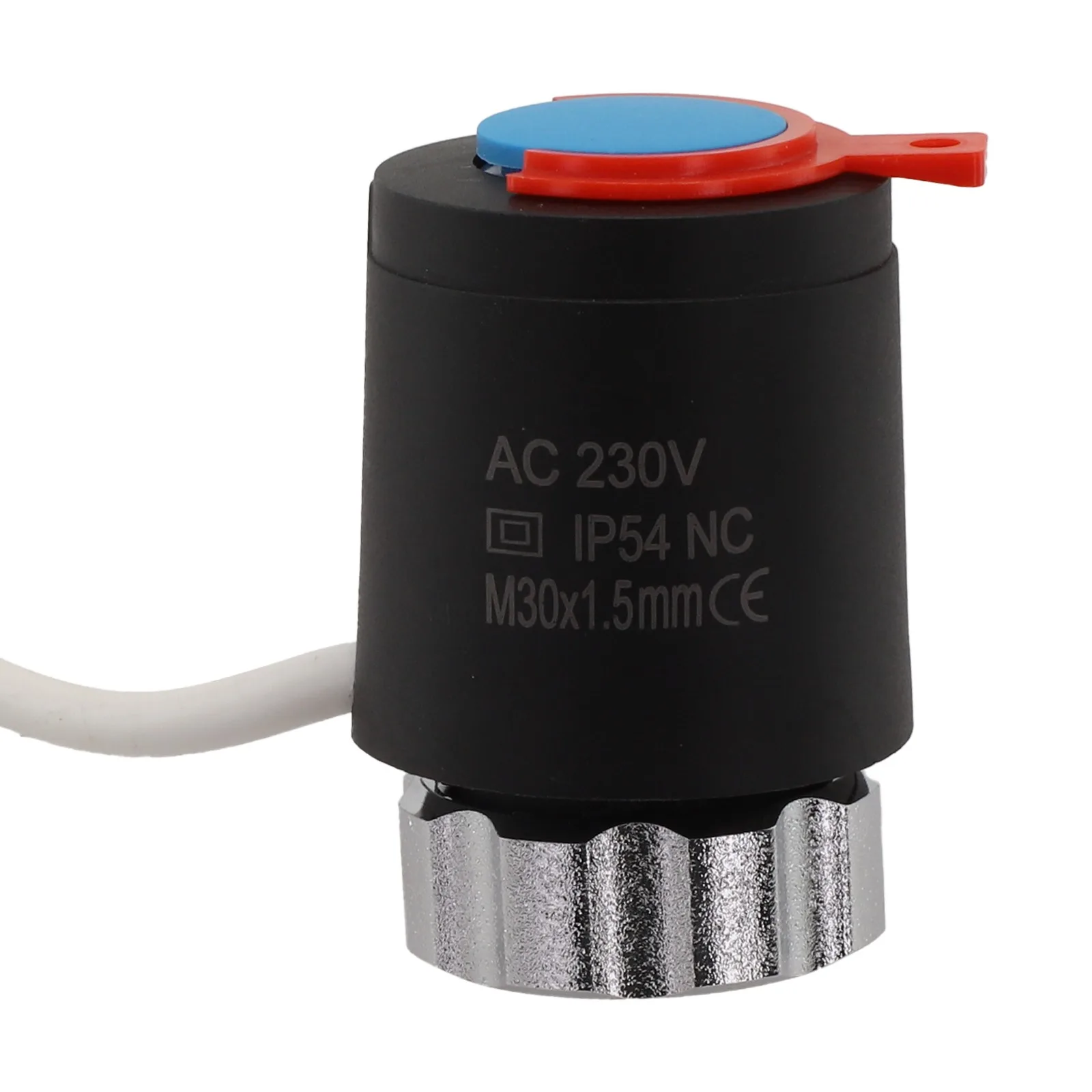 230V Electric Thermal Actuator For Underfloor Heating TRV Thermostatic Radiator Valve Normally Closed Normally Open