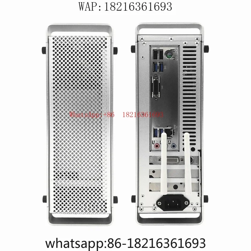 Aluminum Mini DIY Assembly Machine Small Case Power Back Line Desktop Computer Host Side Straight Through Case