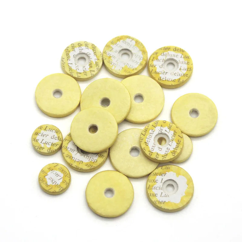 ‌16-Hole Flute Tone Hole Pad Set - Precision Air-Tight Seals for Flute Key Repairs