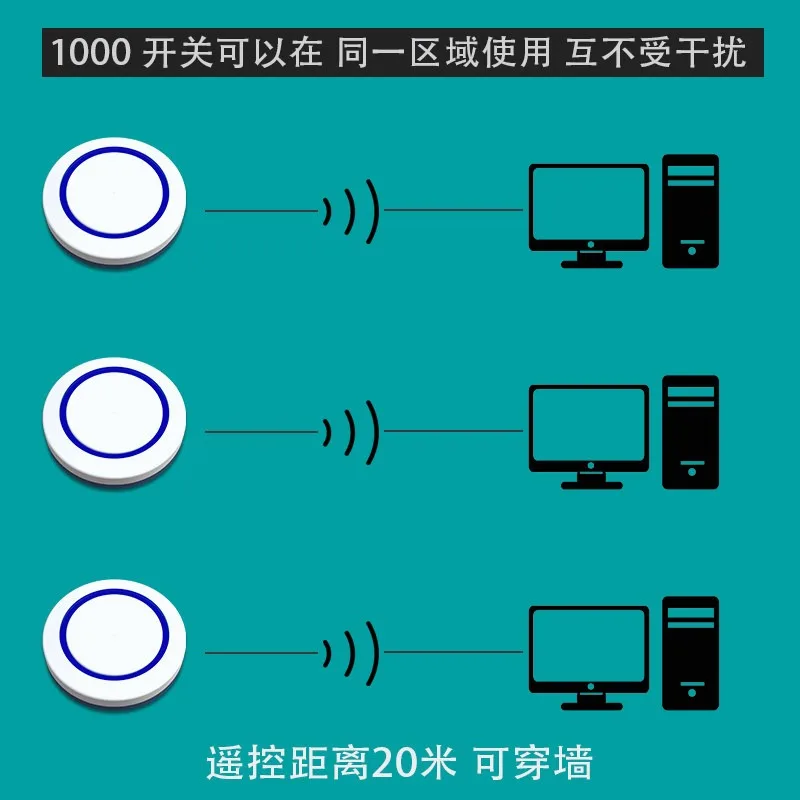 Wireless Remote PC Power Switch External Desktop Computer On Off Button Motherboard Startup Control Accessory