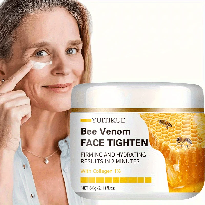 

Bee Venom Facial Firming Cream -, hypoallergenic, contains collagen, vitamin E and hyaluronic acid, suitable for all skin types