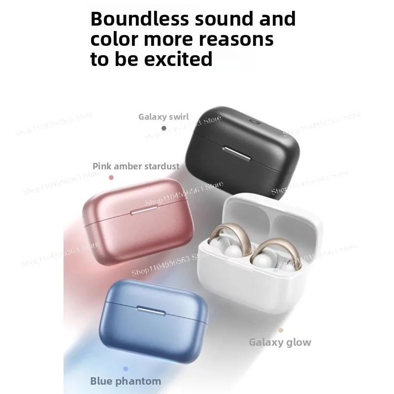 Clip-on Bluetooth Headset - Comfortable Open for All-Day Wear