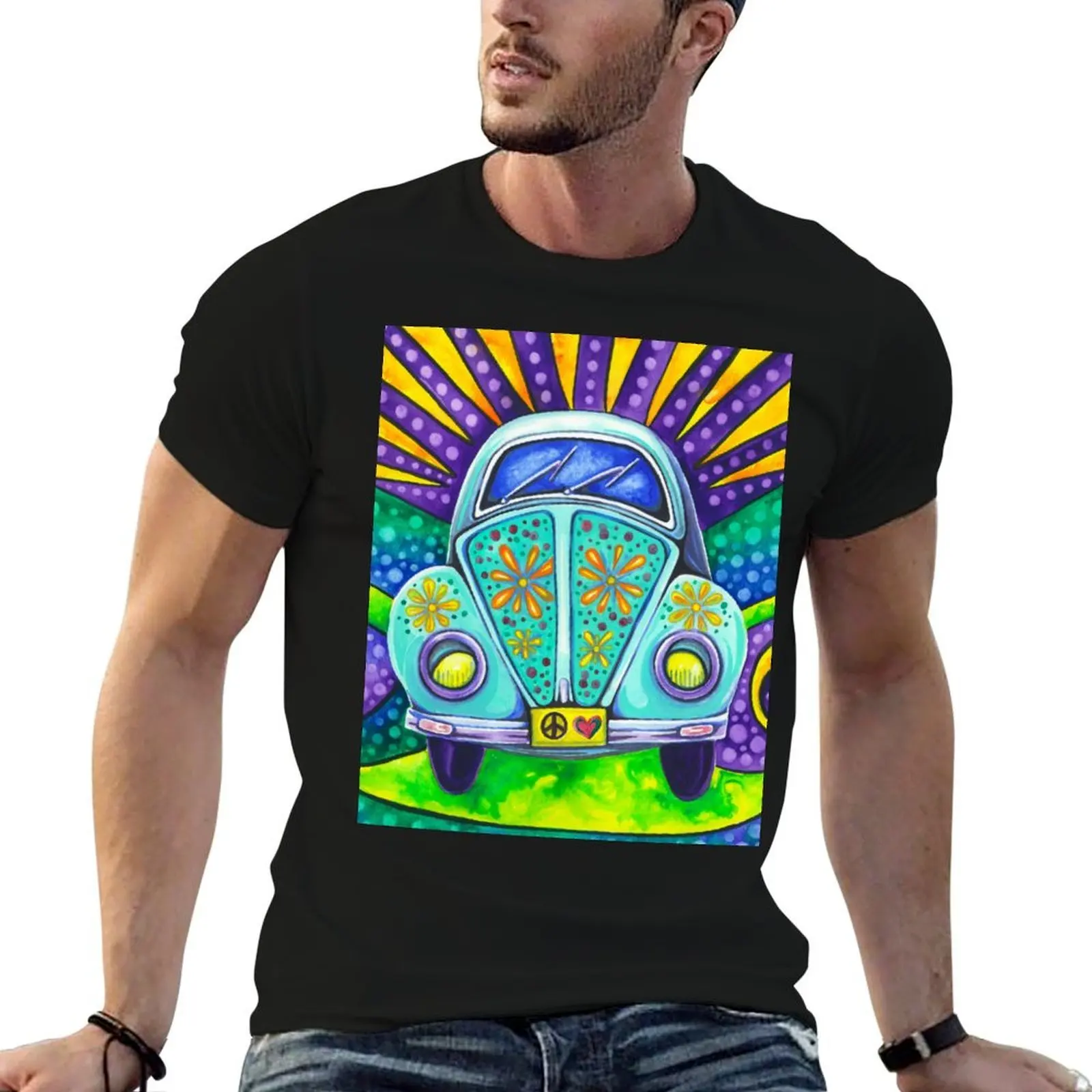 

Flower Power T-Shirt t shirts for man pack white man t shirt heavy cotton T-Shirt