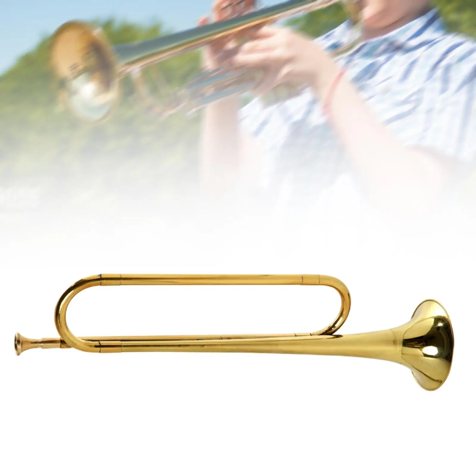

C Key Trumpet Trumpet Marching Band Instrument Youth Brass Mini Brass Instrument for Beginner Orchestra Kids