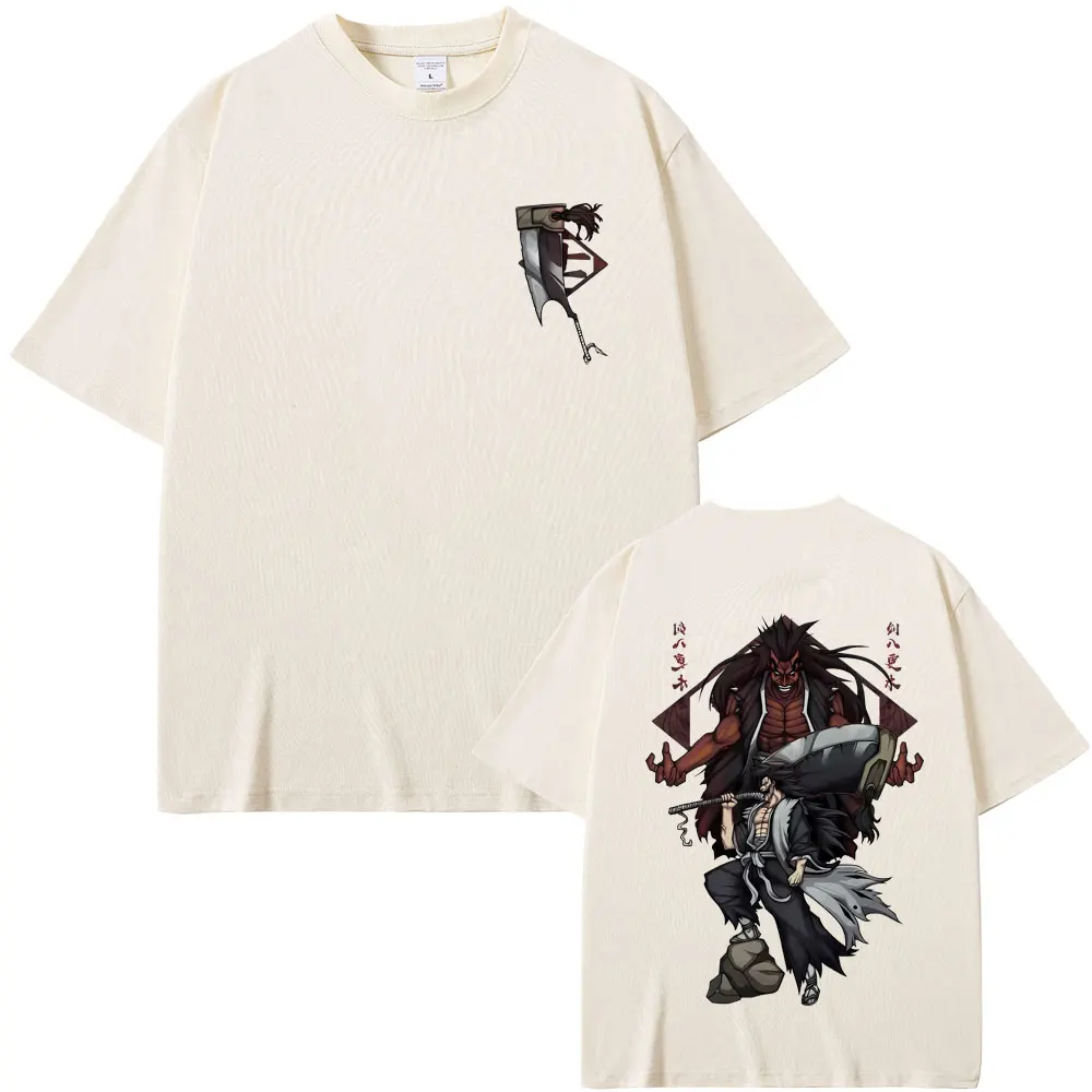 

Anime Bleach T-shirt Zaraki Kenpachi Graphic Tshirt Summer Male Casual Cotton T Shirts Men Women Vintage Oversized Streetwear