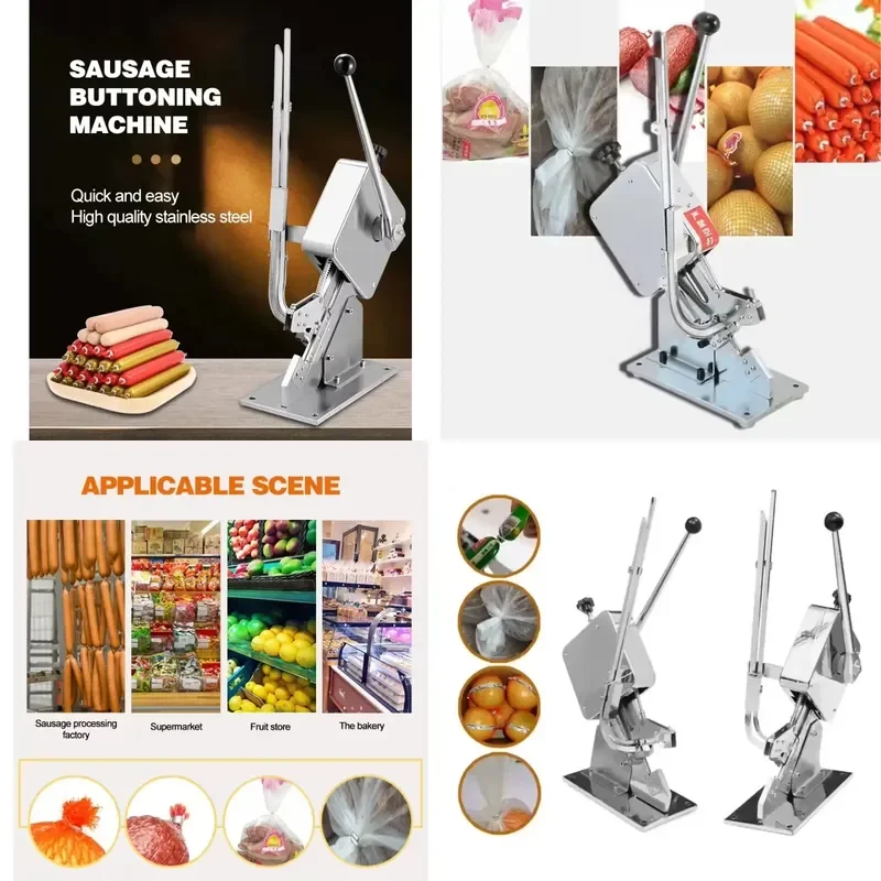 Hot Selling U-Shape Sausage Stuffer Clipper Sausage Tying Machine for Food Processing Equipment