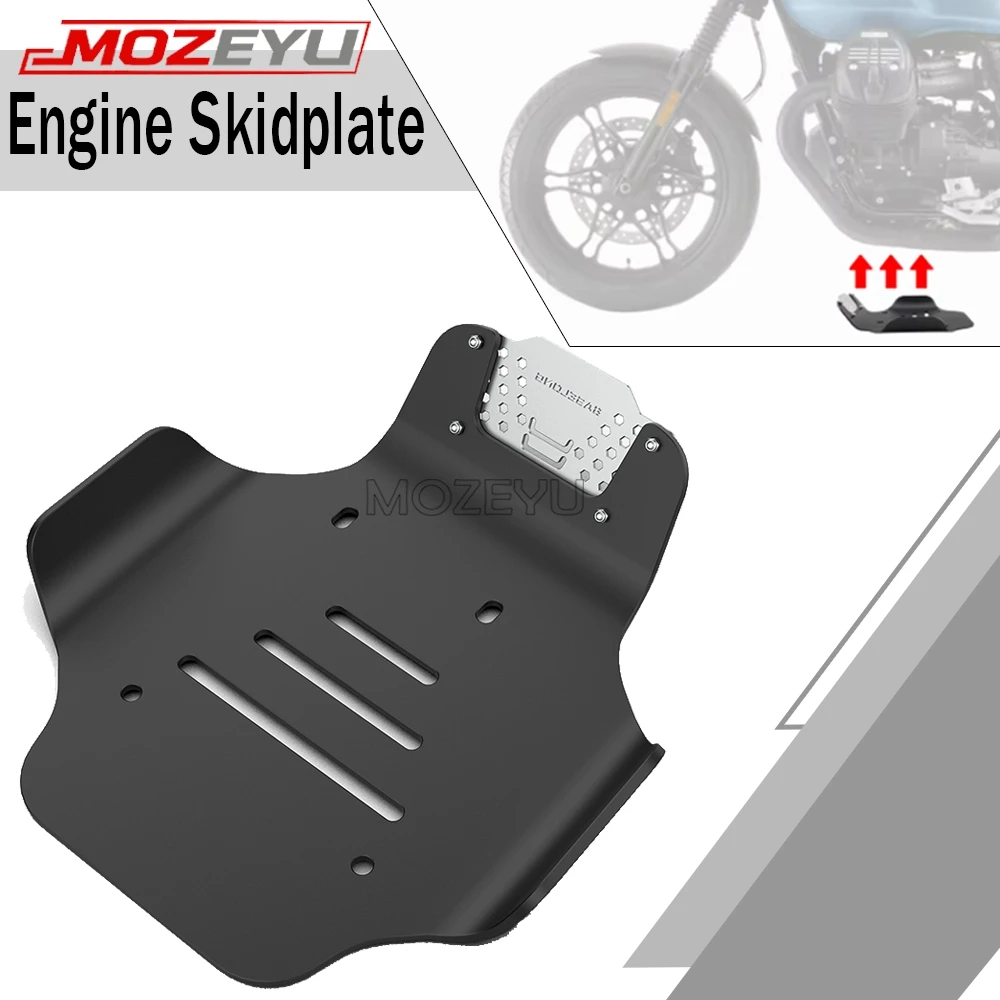 

Skid Plate For Moto Guzzi V7 850 Stone V7 850 Special Custom V9 Bobber 2020-2024 2025 Motorbike Engine Bottom Cover Bumper Guard