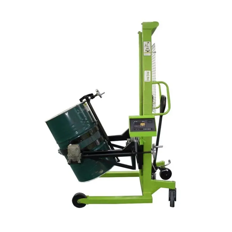 Hydraulic Oil Drum Lifting Tilting Forklift Manual Operation Durable Frame Suitable For Factory Daily Industrial Handling Tasks
