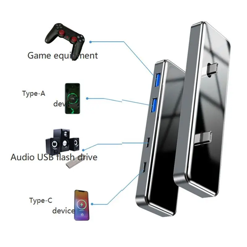 Dependable-For Tesla Model3/Y Car Fast Typec Docking Station HUB Split USB Hub Accessories