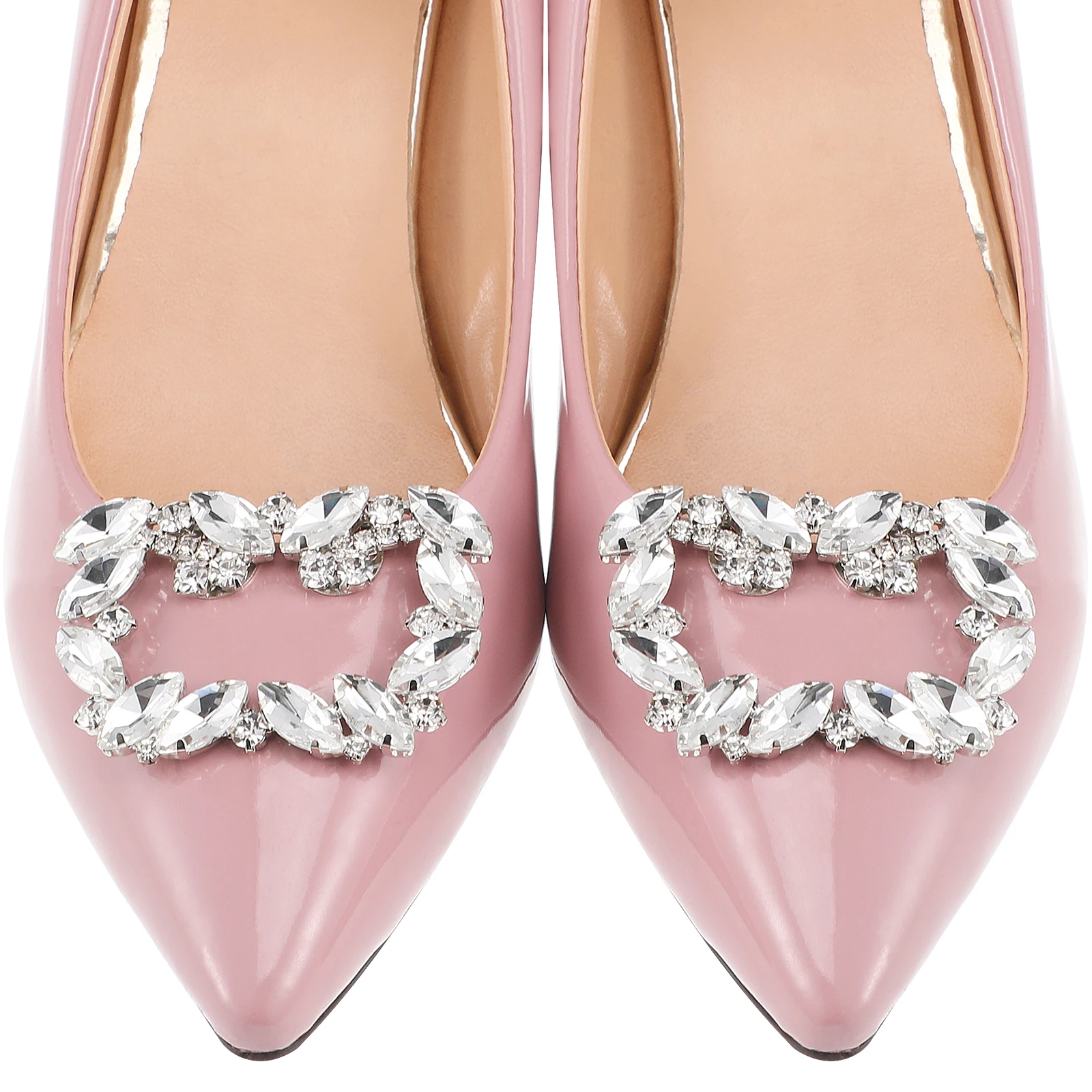 

Sparkly Crystal Shoe Decorations Metal Flower Clips for Women Bride Wedding Banquet Party Accessories
