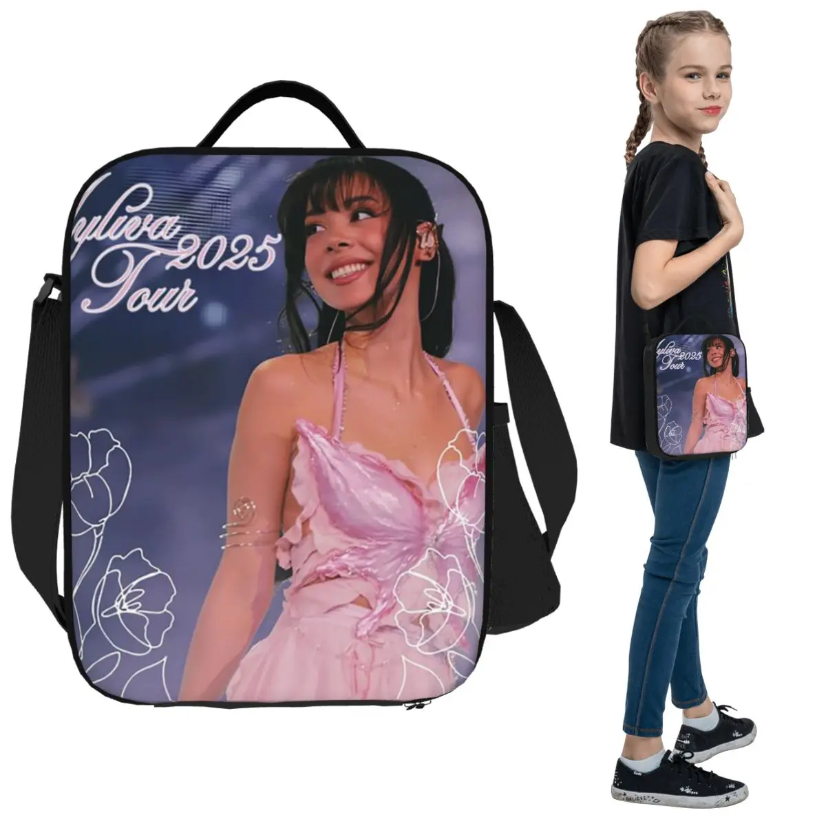 

A-Ayliva Cool Singer Tour Сумки для обеда Изолированная коробка для бенто Портативная сумка для обеда Многоразовые сумки для пикника Сумка-холодильник Женщина Дети Школа