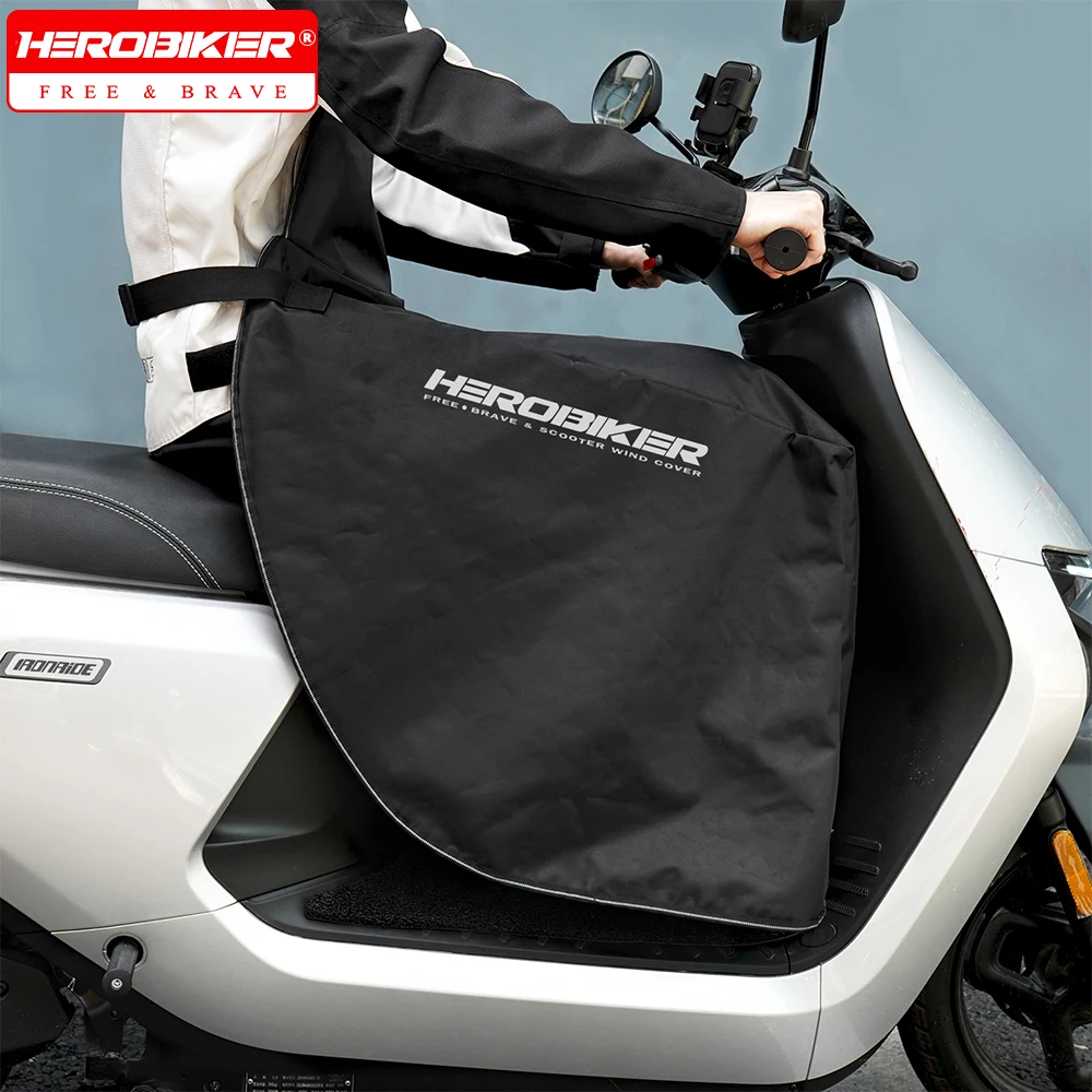 Motorcycle Windproof Winter Warm Riding Apron Motorbike Outdoor Waterproof And Cold Proof Chest And Leg Protection Cover image 4