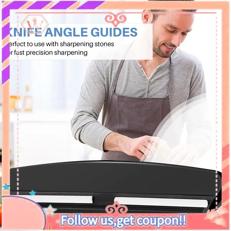 Upgraded 2PCS Knife Sharpening Guide Random Knife Sharpener Angle Grinding Clamp For Whetstone Sharpening Guide Tool